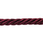 Sznur ozdobny włoski 8mm bordo