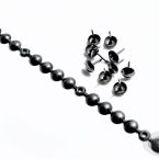 Gwoździe ozdobne w listwie Czarne Antyk 10 mm