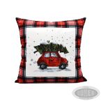 Poszewka maluszek z czerwoną kratą wzór 5