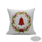 Poszewka świąteczna Wzór nr 10 Wieniec z dzwoneczkiem