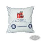 Poszewka świąteczna Wzór Garbusek z prezentami