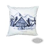 Zimowa poszewka Chatka w górach