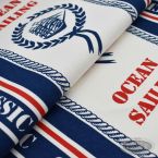 Tkanina leżakowa bawełniana Marynarska