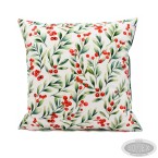 Poszewka świąteczna welur 40x40 wzór Jemioła