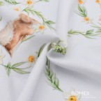 Tkanina obrusowa plamoodporna wielkanocna Zajączek