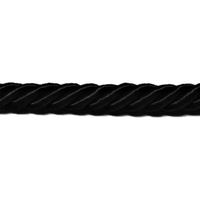 Sznur ozdobny włoski 8mm czarny