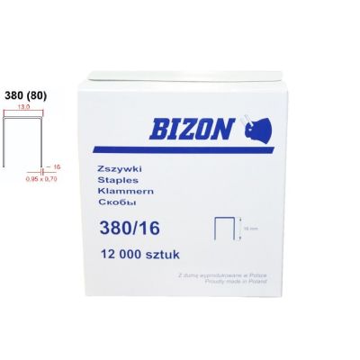 Zszywki tapicerskie BIZON Typ 380/16