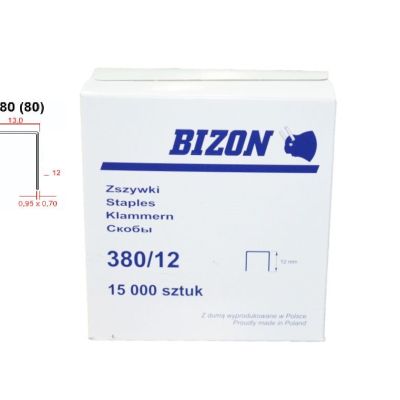 Zszywki tapicerskie BIZON Typ 380/12