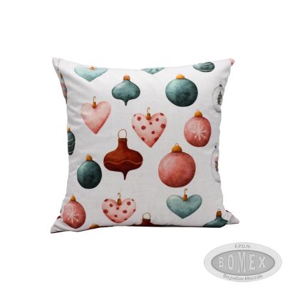 Poszewka świąteczna wzór 4 Bombki