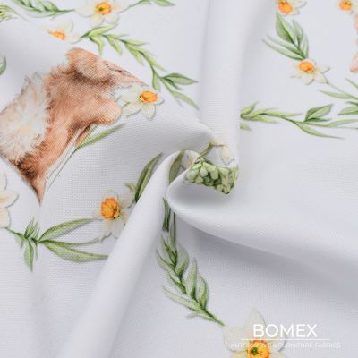 Tkanina obrusowa plamoodporna wielkanocna Zajączek