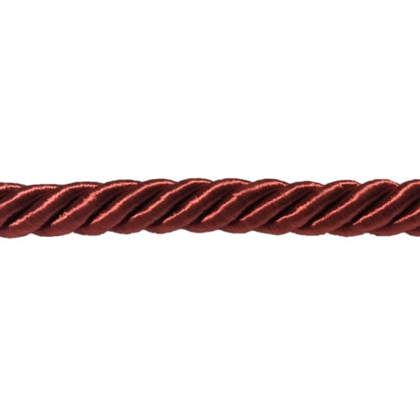 Sznur ozdobny włoski 8mm rudy
