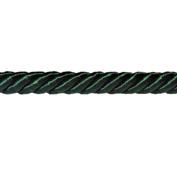 Sznur ozdobny włoski 8mm ciemna zieleń