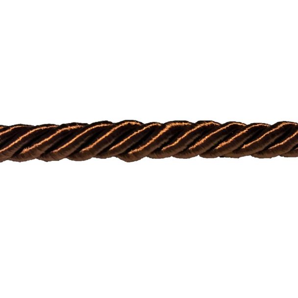 Sznur ozdobny włoski 8mm brąz