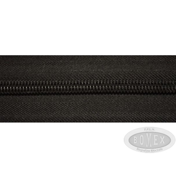 Taśma suwakowa spiralna czarna rozm. 8