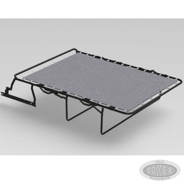 Stelaż rozkładany z brezentem funkcja spania 90 x 200 cm