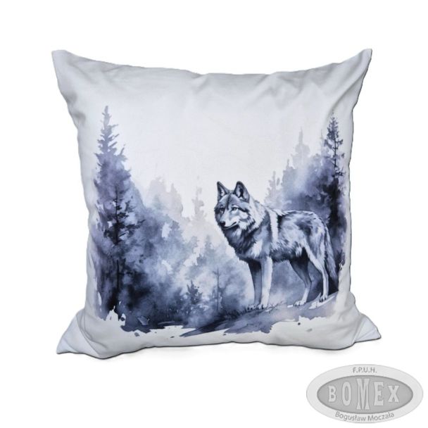 Zimowa poszewka Wilk