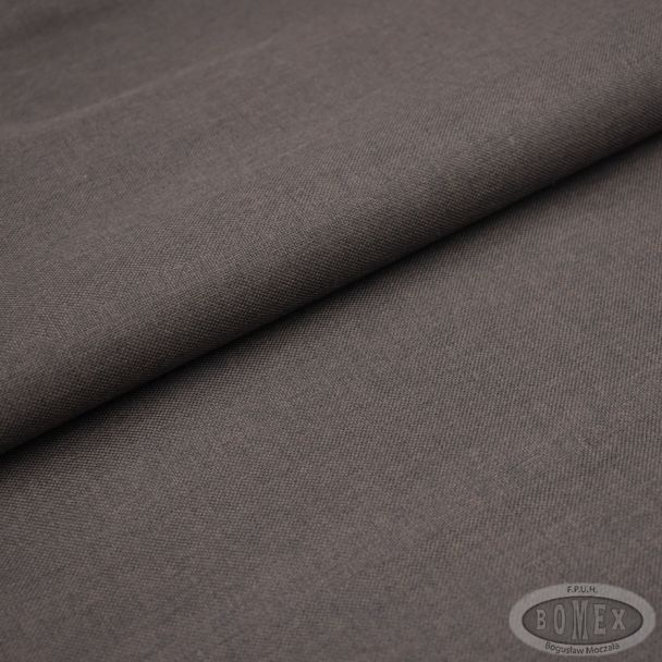 Tkanina wodoodporna imitacja lnu 73 brąz