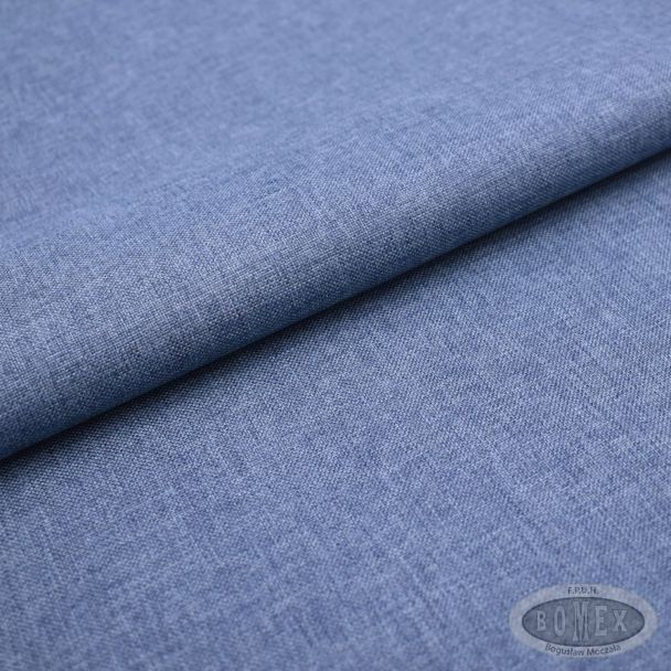Tkanina wodoodporna imitacja lnu 77 Niebieski