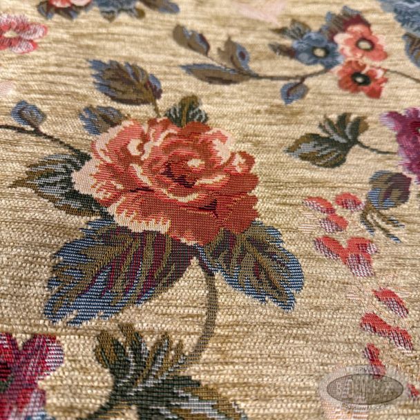 Tkanina stylowa kwiat gobelin 2071