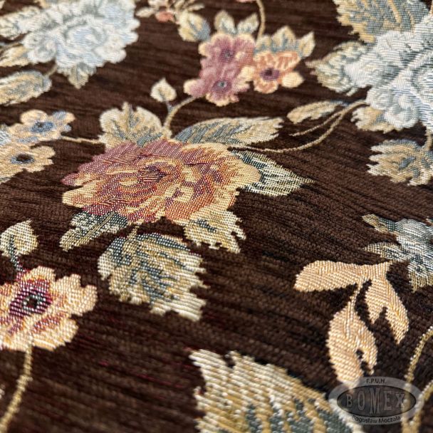 tkanina stylowa gobelin kwiat szenil 2074