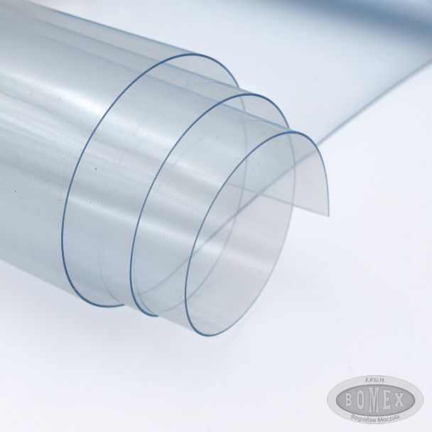 Folia transparentna PCW grubość 0,7 mm szerokość 140 cm