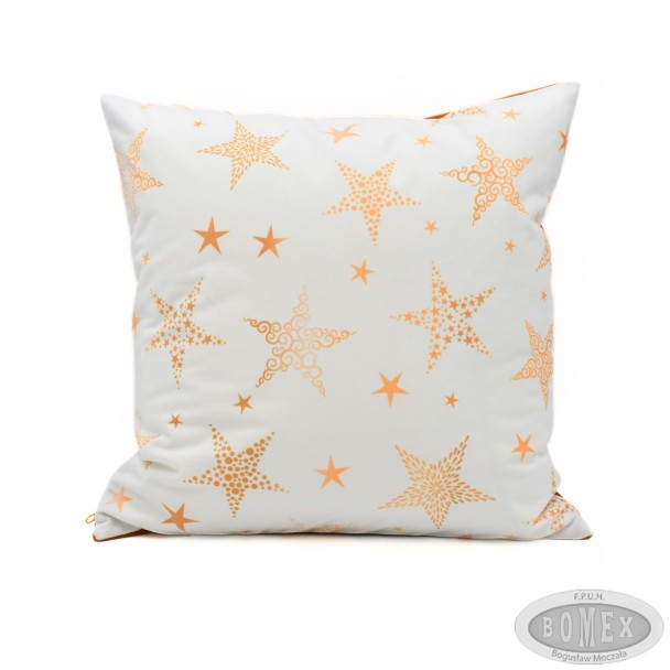 Poszewka świąteczna welur 40x40 wzór Gwiazdy