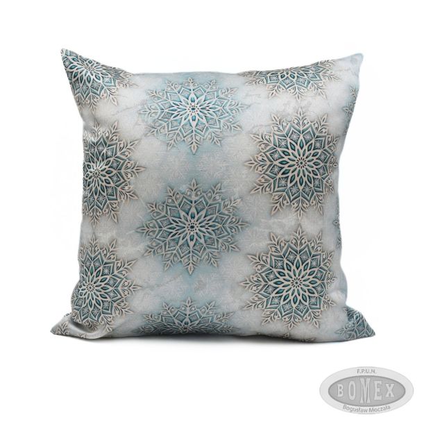Poszewka świąteczna 40x40 wzór Śnieżynki