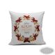 Poszewka świąteczna Wzór nr 12 Wieniec złoto-czerwony