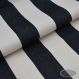 Tkanina leżakowa bawełniana pasy czarno-białe