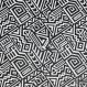 Skaj drukowany 11 ETNICZNY BLACK&WHITE